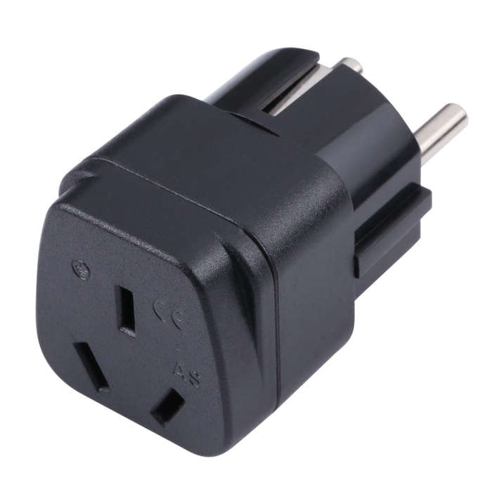 Portable Three-hole AU to EU Plug Socket Power Adapter