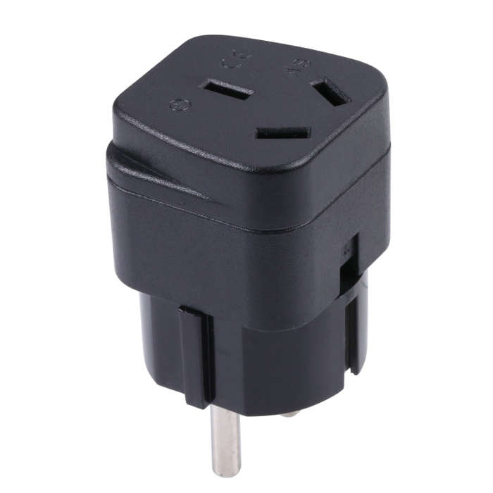 Portable Three-hole AU to EU Plug Socket Power Adapter