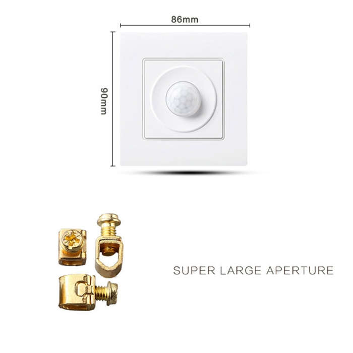 86 Type Energy Saving Lamp Infrared Light Control Induction Delay Wall-mounted Switch