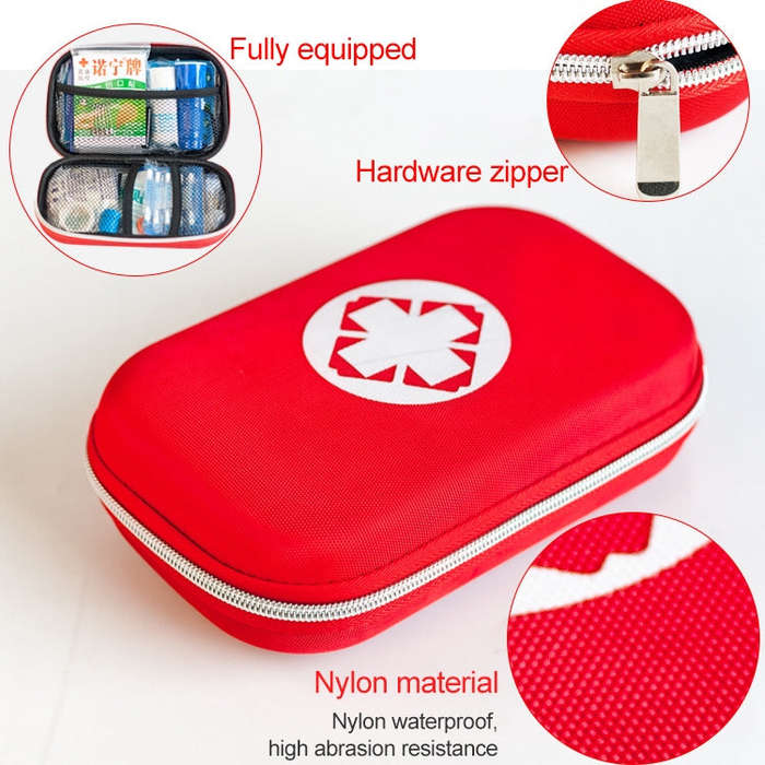 25 In 1 EVA Portable Car Home Outdoor Emergency Supplies Kit Survival Rescue Box(Black)