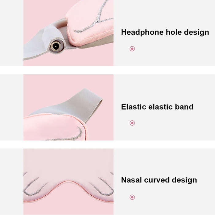K-1033 The Angel Eye Graphene USB Eye Mask(Flesh Color)
