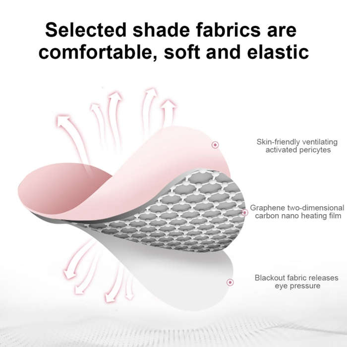K-1033 The Angel Eye Graphene USB Eye Mask(Flesh Color)