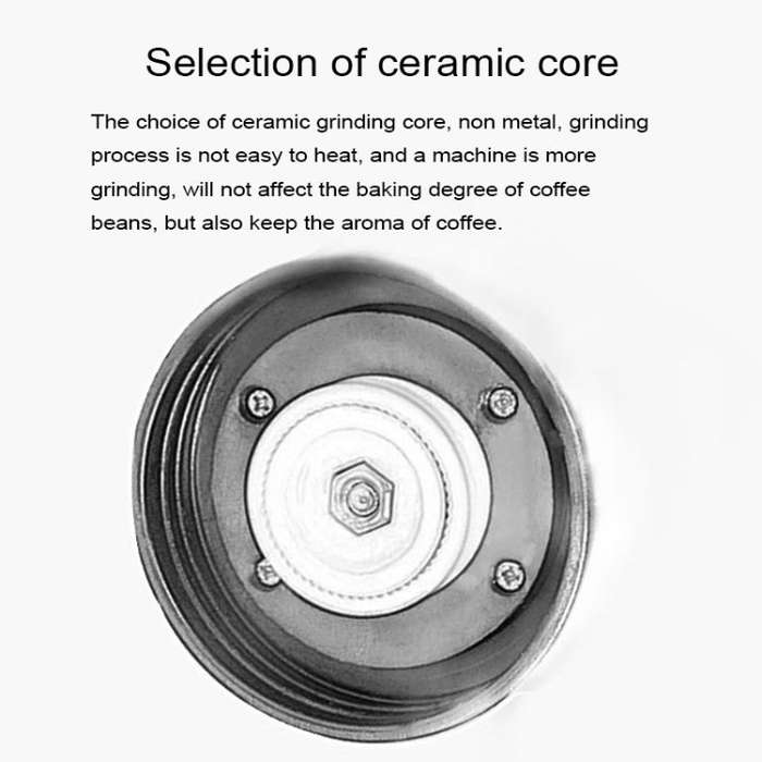 Portable Conical Burr Mill Manual Spice Herbs Hand Grinding Machine Coffee Bean Grinder with Seal...