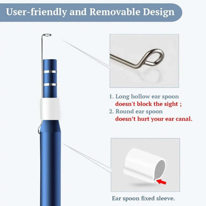 i95 3 in 1 USB Ear Scope Inspection HD 0.3MP Camera Visual Ear Spoon for OTG Android Phones & PC ...