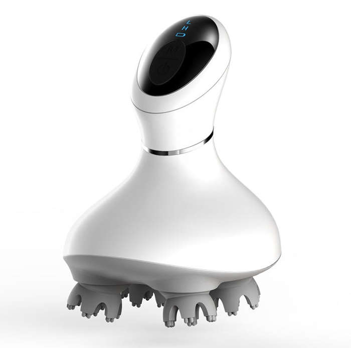 3D Intelligent Electric Head Massager Scalp Massager (White)