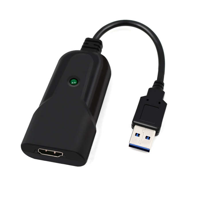 K004 HDMI to USB 3.0 UVC HD Video Capture (Black)