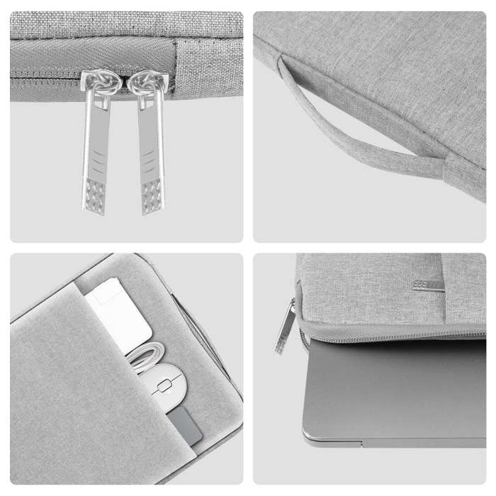 HAWEEL Laptop Sleeve Case Zipper Briefcase Bag with Handle for 15-16.7 inch Laptop(Grey)