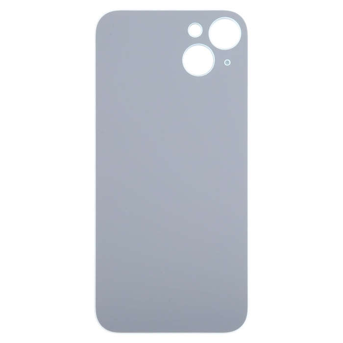 For iPhone 15 Plus Easy Replacement Big Camera Hole Glass Back Battery Cover(Blue)