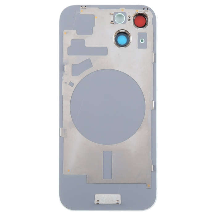 For iPhone 15 Plus Glass Battery Back Cover with Camera Lens Cover(Green)