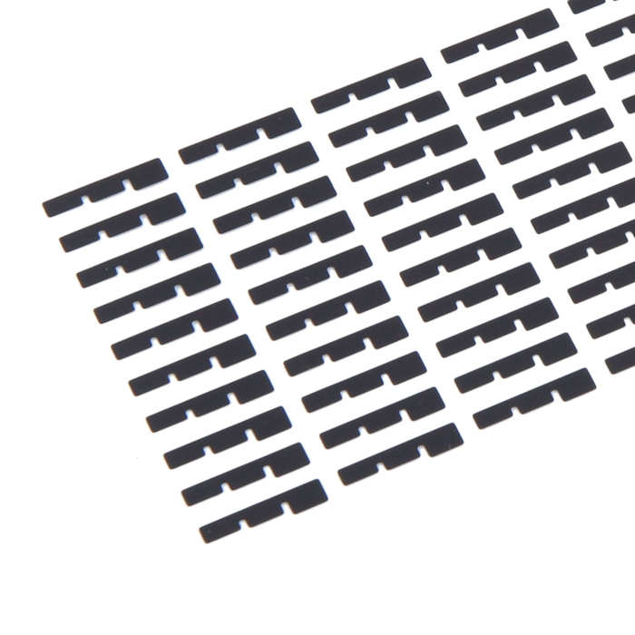 For iPhone 15 Pro 100pcs/set LCD Side Black Adhesive Sticker(03)