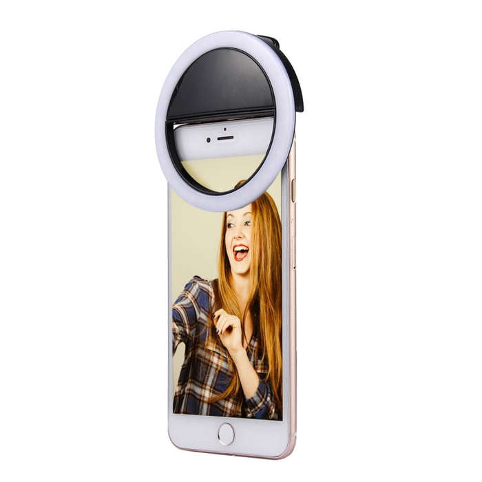 Charging Selfie Beauty Light For iPhone, Galaxy, Huawei, Xiaomi, LG, HTC and Other Smart Phones w...