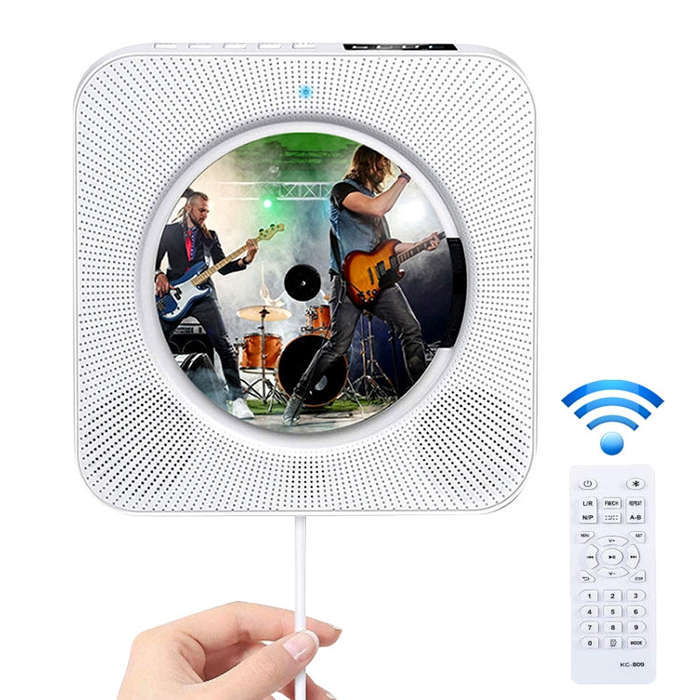 The Second Generation Portable Digital Display Bluetooth Speaker CD Player with Remote Control (W...