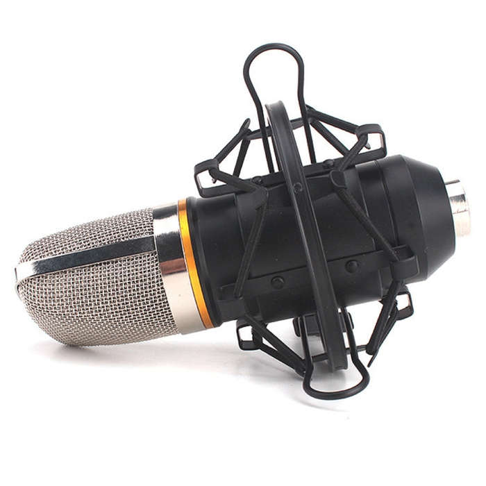 46mm Plastic Microphone Shock Mount Holder Stand, for Studio Recording, Live Broadcast, Live Show...