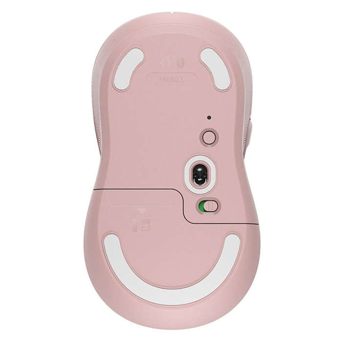 Logitech M650 5-keys 2000 DPI Wireless Bluetooth Silent Mouse (Pink)