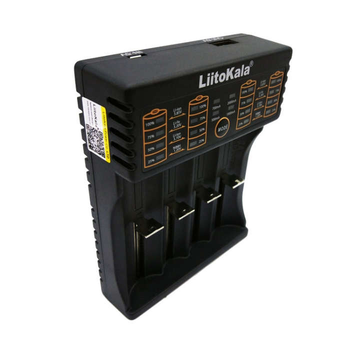 LiitoKala lii-402 4 In 1 Lithium Battery Charger for Li-ion IMR 18650, 18490, 18350, 17670, 17500...