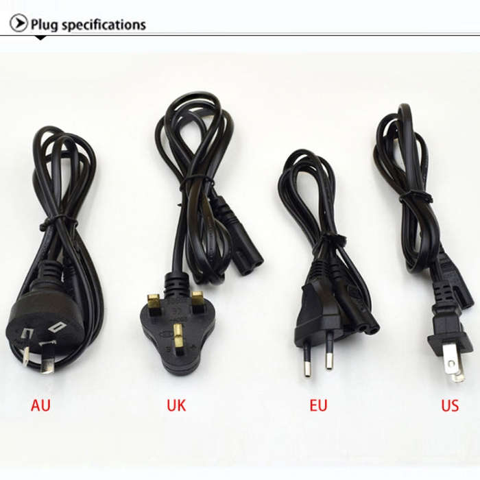 AC 100-240V 4 Slot Battery Charger for AA & AAA & 9V Ni-MH Battery, EU Plug