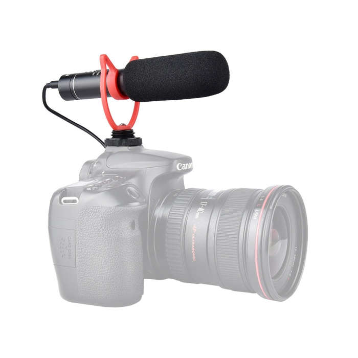 YELANGU YLG9930B MIC05 Professional Interview Condenser Video Shotgun Microphone with 3.5mm Audio...