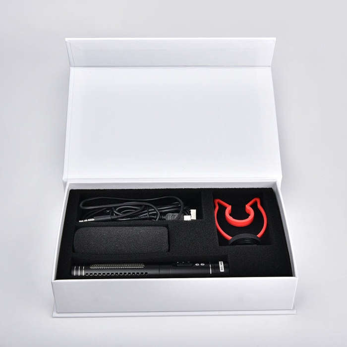 YELANGU YLG9930B MIC05 Professional Interview Condenser Video Shotgun Microphone with 3.5mm Audio...