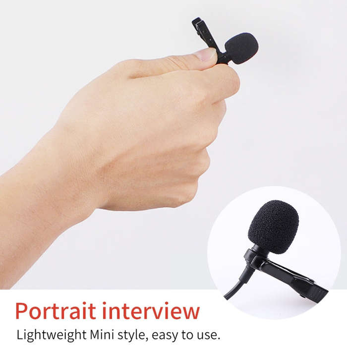 YICHUANG YC-LM10II 8 Pin Port Intelligent Noise Reduction Condenser Lavalier Microphone, Cable Le...