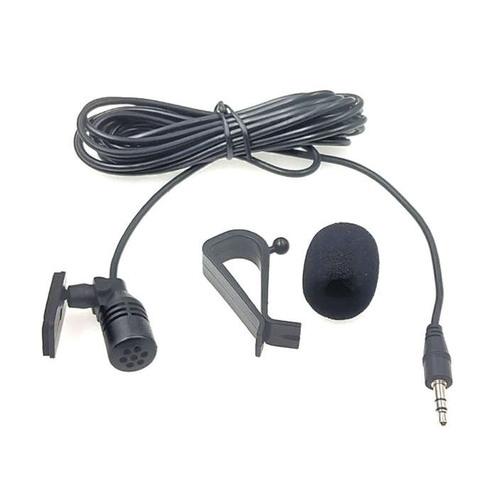 ZJ015MR Stereo 3.5mm Straight Plug Car Navigation DVD External Paste Microphone, Length: 3m