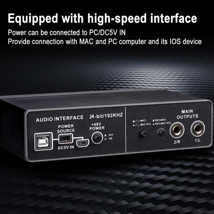 TEYUN Q-22 USB Computer Free Srive Microphone External Sound Card(Black)