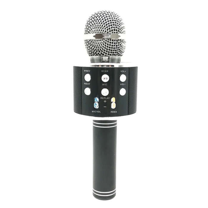 WS-858 Metal High Sound Quality Handheld KTV Karaoke Recording Bluetooth Wireless Microphone, for...