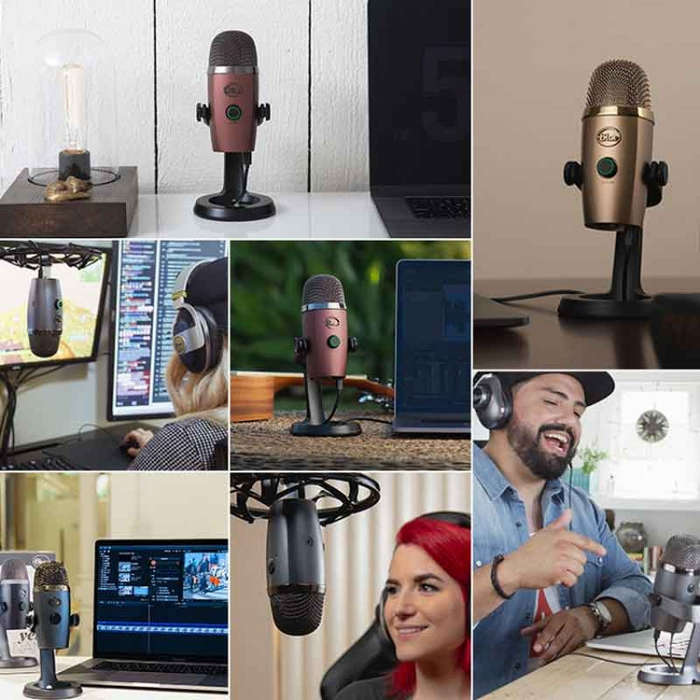 Logitech Blue Yeti Nano Condenser Digital USB Live Broadcast Microphone (Grey)