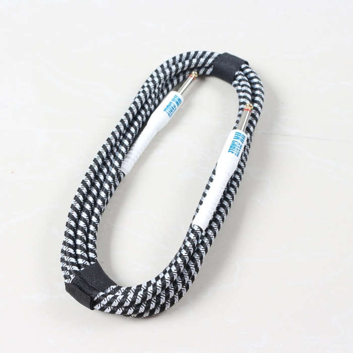 Wooden Guitar Bass Connection Cable Noise Reduction Audio Cable, Cable Length: 3m, Random Color D...
