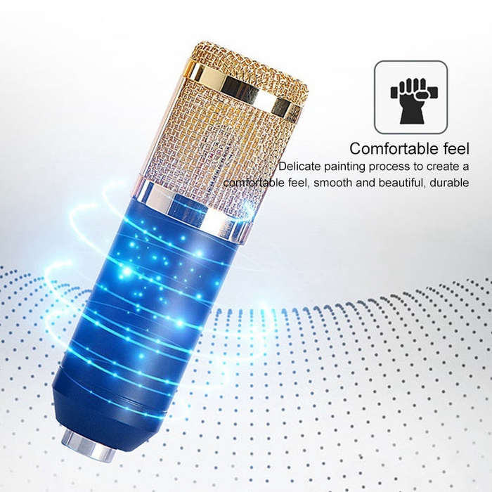 BM-800 3.5mm Studio Recording Wired Condenser Sound Microphone with Shock Mount, Compatible with ...
