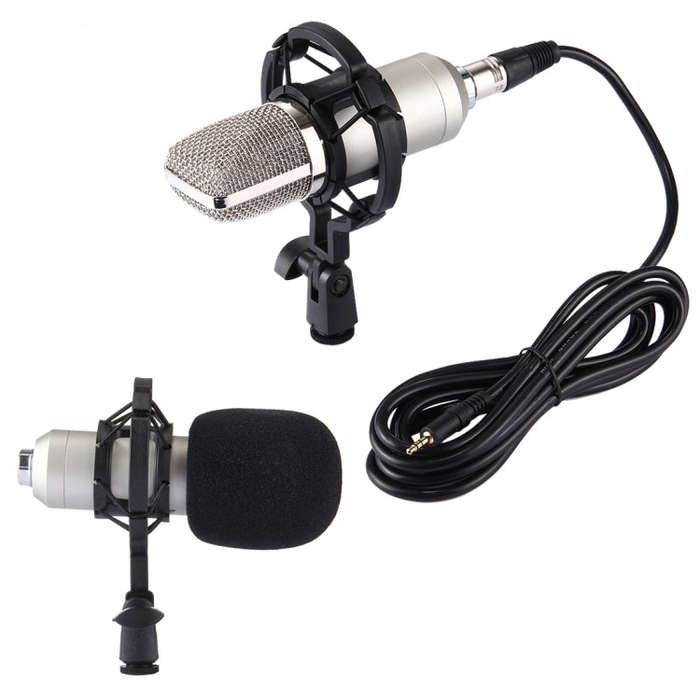 FIFINE F-700 Professional Condenser Sound Recording Microphone with Shock Mount for Studio Radio ...