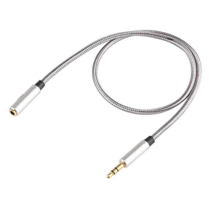 EMK 3.5mm Male to Female Gold-plated Plug Cotton Braided Audio Cable for Speaker / Notebooks / He...