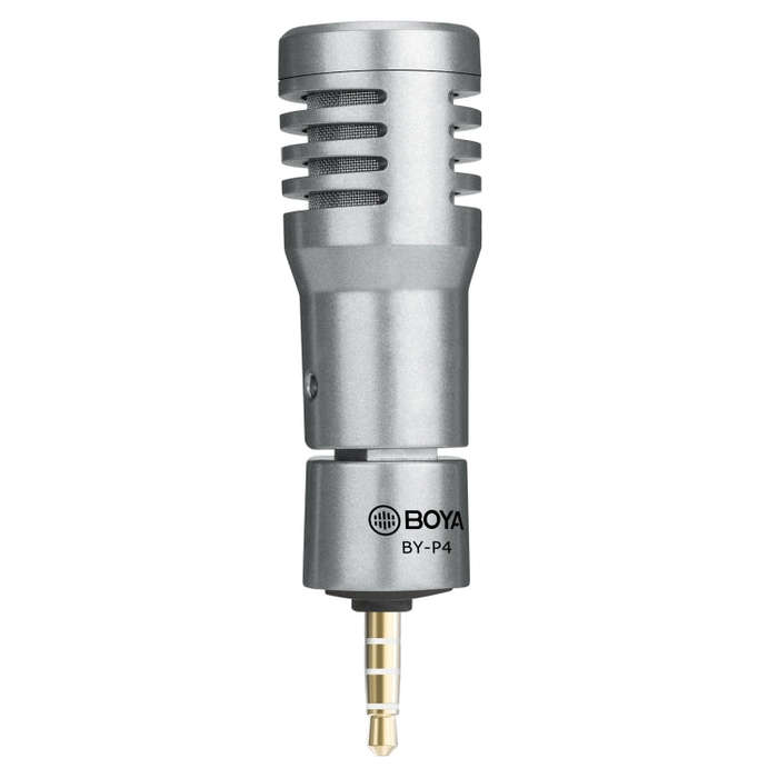BOYA BY-P4 Omnidirectional Condenser Microphone for 3.5mm Interface Mobile Phones, Computers, Tab...