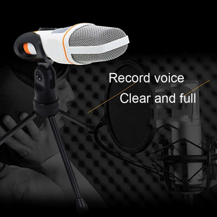 Yanmai SF666 Professional Condenser Sound Recording Microphone with Tripod Holder, Cable Length: ...