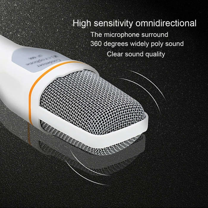 Yanmai SF666 Professional Condenser Sound Recording Microphone with Tripod Holder, Cable Length: ...
