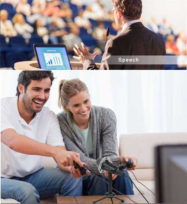 Yanmai Y20 Professional Game Condenser Microphone  with Tripod Holder, Cable Length: 1.8m, Compat...
