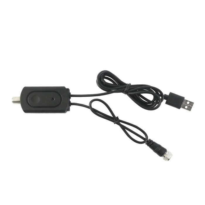 AN-1003 5dBi/25dBi Indoor HDTV Antenna, VHF170-230/UHF470-862MHz(Black)