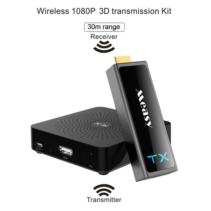 Measy W2H Mini2 60GHz Full HD 1080P Wireless 3D Transmission Kit, Transmission Distance: 30m, UK ...
