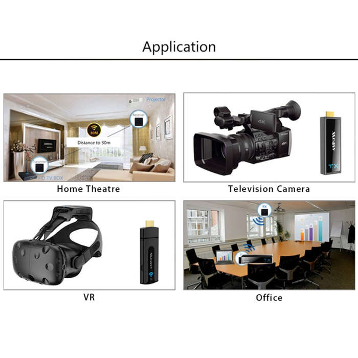 Measy W2H MAX FHD 1080P 3D 60Ghz Wireless Video Transmission HD Multimedia Interface Extender Rec...