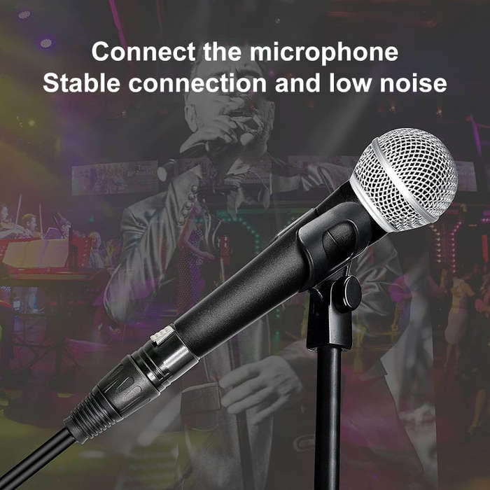 30cm Metal Head 3 Pin XLR CANNON Female to 2 RCA Male Audio Connector Adapter Cable for Microphon...