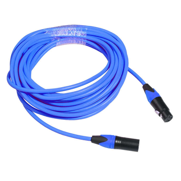 XRL Male to Female Microphone Mixer Audio Cable, Length: 1m (Blue)