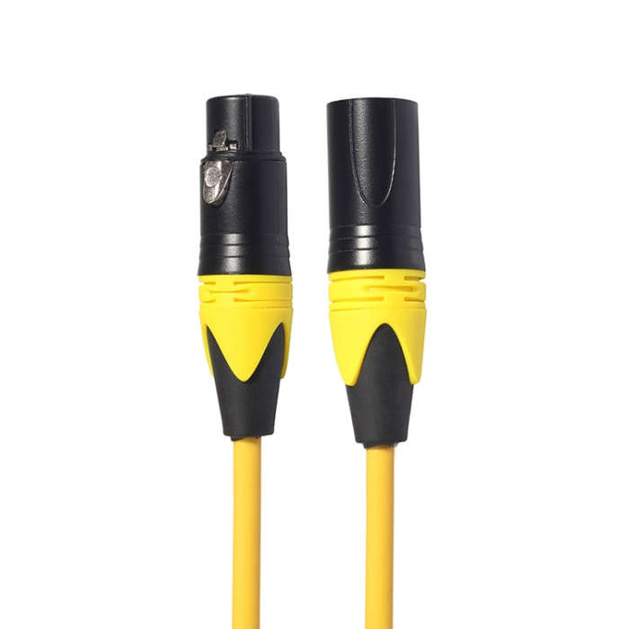XRL Male to Female Microphone Mixer Audio Cable, Length: 1.8m (Yellow)