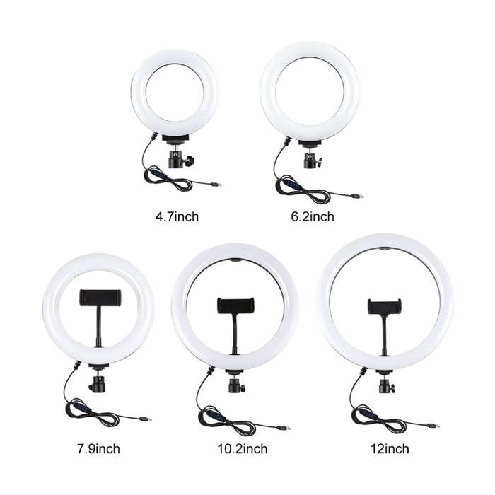 PULUZ Tripod Mount +  Extension Rod + Live Broadcast Dual Phone Bracket + 6.2 inch 16cm LED Ring ...