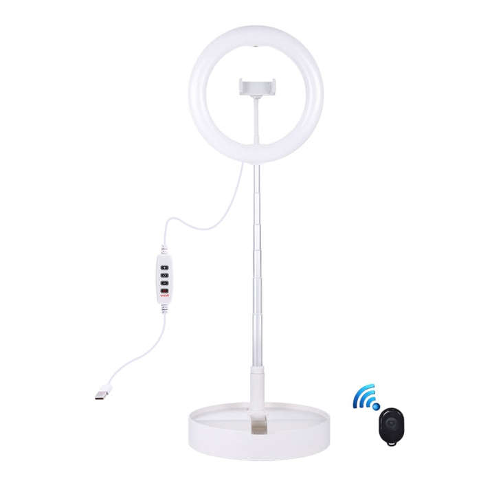 PULUZ 10.2 inch 26cm USB 3 Modes Dimmable Dual Color Temperature LED Curved  Ring Vlogging Selfie...