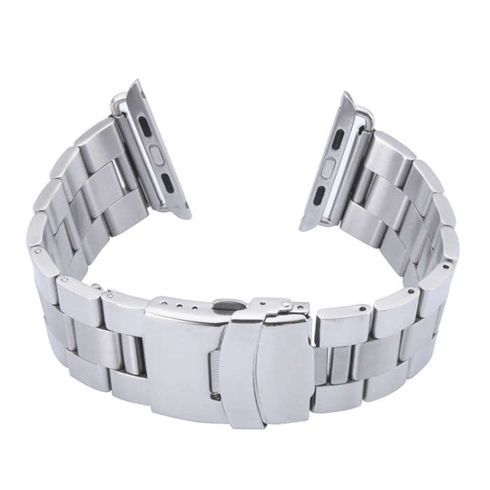 For Apple Watch 42mm Stainless Steel Classic Buckle Watch Band
