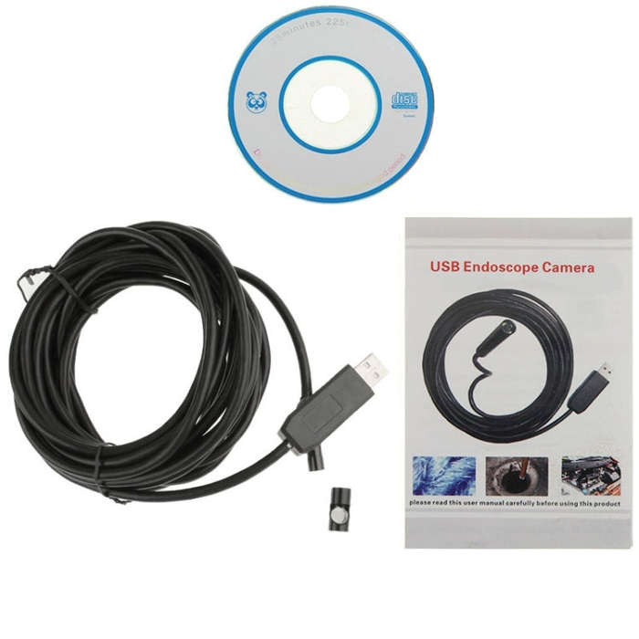 Waterproof USB Endoscope Snake Tube Inspection Camera with 6 LED for Parts of OTG Function Androi...