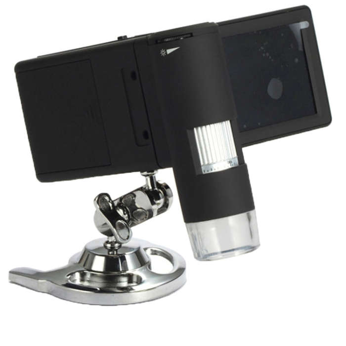 500X 5 Mega Pixels 3 inch LCD Handhold Digital Microscope with 8 LEDs (DMS-039M)