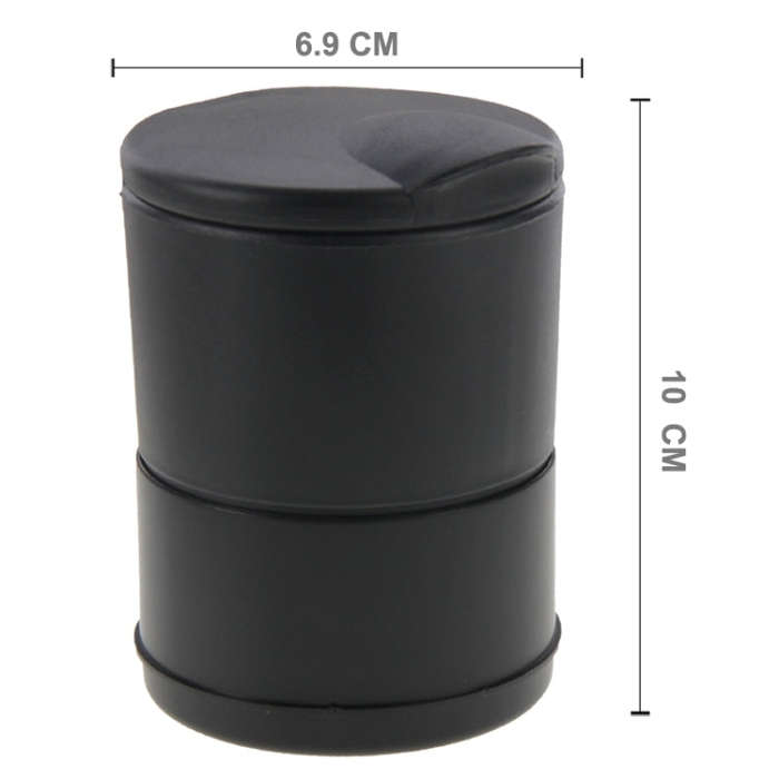 Portable Car Ashtray, Size: 6.9x6.9x10 cm