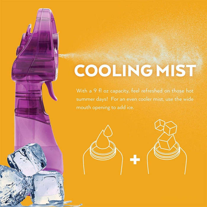 YC-8333 Hand-held Water Spray Fan (Color Random Delivery)