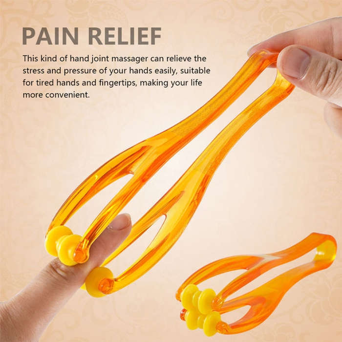 Y Type Convenient Finger Palm Massor Tool(Orange)