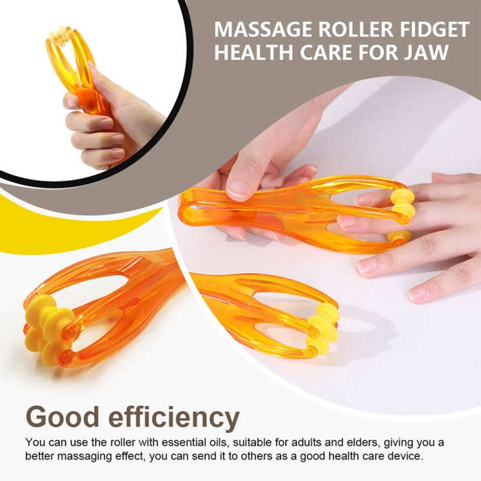 Y Type Convenient Finger Palm Massor Tool(Orange)